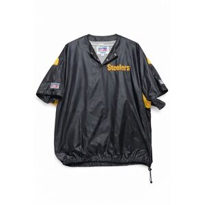Vintage Starter NFL Steelers‎ Pullover Windbreaker Jacket NFL Pro Line Black L